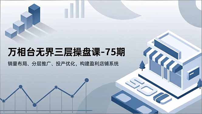 万相台无界三层操盘课-75期，销量布局、分层推广、投产优化，构建盈利店铺系统-保成圈-山云人力,分享创业咨询_最新网络项目资源