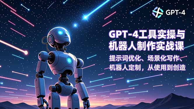 GPT-4工具实操与机器人制作实战课：提示词优化、场景化写作、机器人定制，从使用到创造-保成圈-山云人力,分享创业咨询_最新网络项目资源