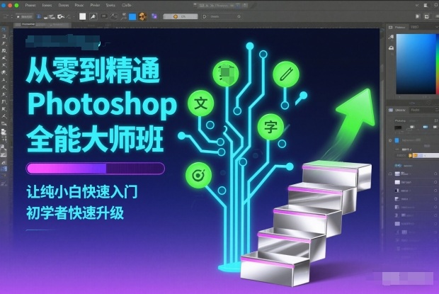 从零到精通Photoshop全能大师班，让纯小白快速入门，初学者快速升级-保成圈-山云人力,分享创业咨询_最新网络项目资源
