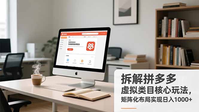 拆解拼多多虚拟类目核心玩法，矩阵化布局实现日入1000+-保成圈-山云人力,分享创业咨询_最新网络项目资源