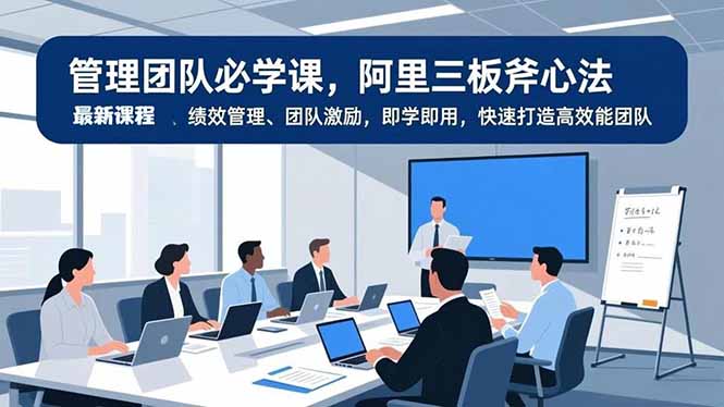 管理团队必学课，阿里三板斧心法、绩效管理、团队激励，即学即用，快速打造高效能团队-保成圈-山云人力,分享创业咨询_最新网络项目资源