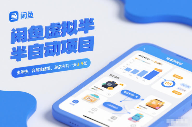 闲鱼虚拟半自动项目，出单快，容易拿结果，单店利润一天3-5张-保成圈-山云人力,分享创业咨询_最新网络项目资源