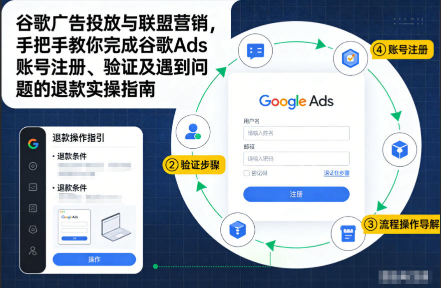 谷歌广告投放与联盟营销，手把手教你完成谷歌Ads账号注册、验证及遇到问题的退款实操指南-保成圈-山云人力,分享创业咨询_最新网络项目资源