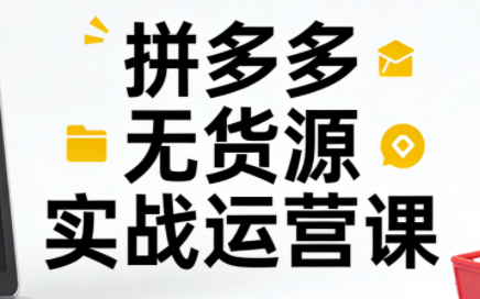 子枫老师·拼多多无货源实战运营课(更新12月)-保成圈-山云人力,分享创业咨询_最新网络项目资源