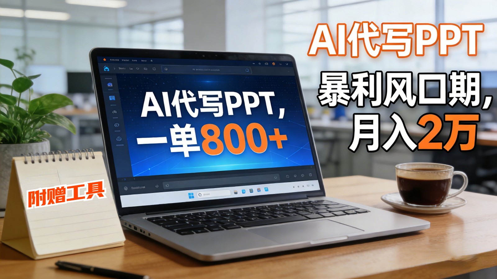 AI 代写做 PPT！一单狂赚 800+，风口期月入 2 万(工具 + 提示词直接送)-保成圈-山云人力,分享创业咨询_最新网络项目资源