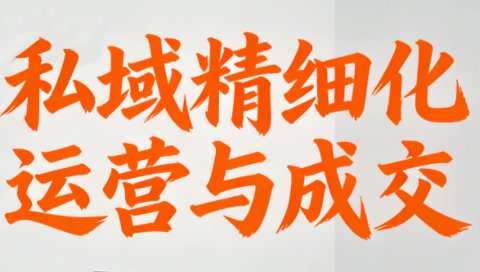 楚老师·私域精细化运营与成交-保成圈-山云人力,分享创业咨询_最新网络项目资源