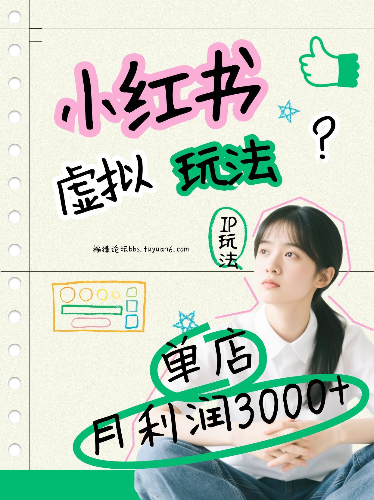 小红书虚拟玩法(铺货流和单品玩法)，单店月利润3000+，IP打法+原创商品(0违规)-保成圈-山云人力,分享创业咨询_最新网络项目资源