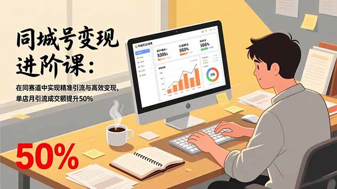 同城号变现进阶课：在同城赛道中实现精准引流与高效变现，单店月引流成交额提升50%-保成圈-山云人力,分享创业咨询_最新网络项目资源