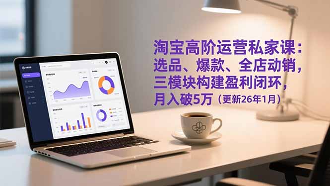 淘宝高阶运营私家课：选品、爆款、全店动销，三模块构建盈利闭环，月入破5万(更新26年1月-保成圈-山云人力,分享创业咨询_最新网络项目资源