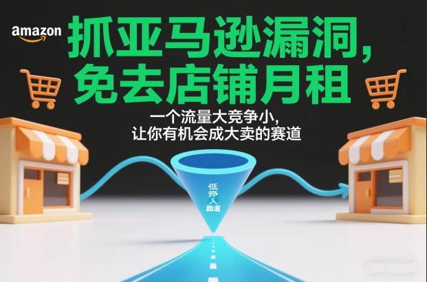 抓亚马逊漏洞，免去店铺月租，一个流量大竞争小，让你有机会成大卖的赛道-保成圈-山云人力,分享创业咨询_最新网络项目资源