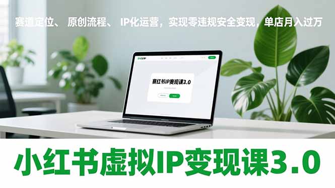 小红书虚拟IP变现课3.0，赛道定位、原创流程、IP化运营，实现零违规安全变现，单店月入过万-保成圈-山云人力,分享创业咨询_最新网络项目资源