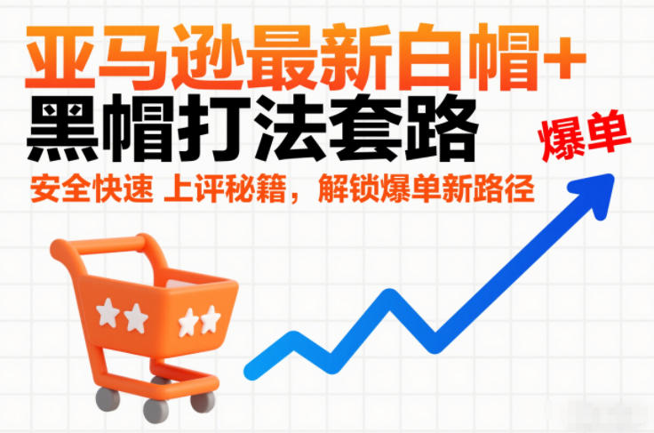 亚马逊最新白帽+黑帽打法套路，安全快速上评秘籍，解锁爆单新路径-保成圈-山云人力,分享创业咨询_最新网络项目资源