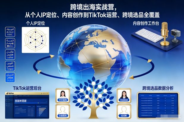 跨境出海实战营，从个人IP定位、内容创作到TikTok运营、跨境选品全覆盖-保成圈-山云人力,分享创业咨询_最新网络项目资源