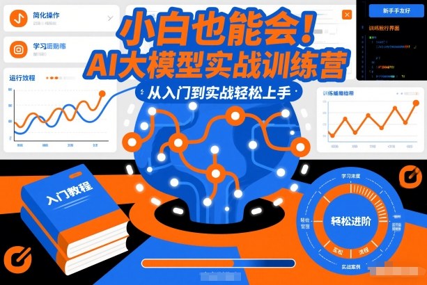 小白也能会！AI大模型实战训练营，从入门到实战轻松上手-保成圈-山云人力,分享创业咨询_最新网络项目资源