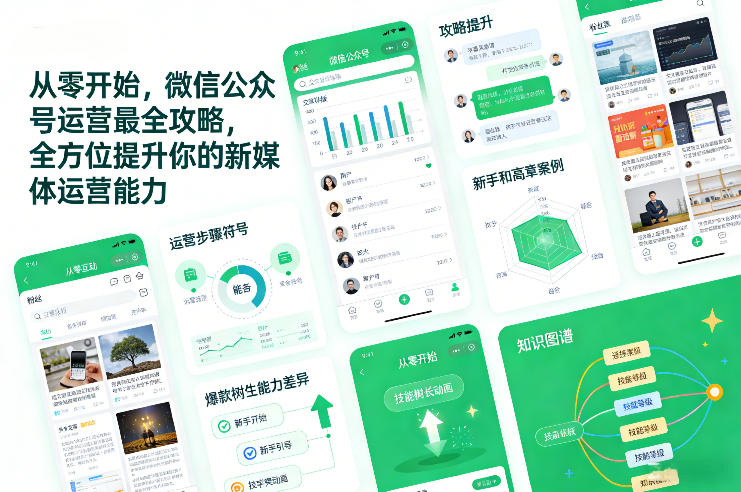 从零开始，微信公众号运营最全攻略，全方位提升你的新媒体运营能力-保成圈-山云人力,分享创业咨询_最新网络项目资源