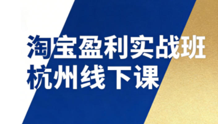 淘宝盈利实战班杭州线下课12月26-28日(音频+字幕)，帮你掌握SOP流程+12门核心技术-保成圈-山云人力,分享创业咨询_最新网络项目资源