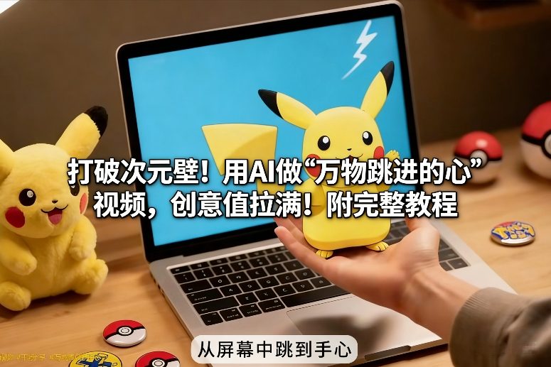 打破次元壁！用AI做【万物跳进手心】视频，创意值拉满！附完整教程-保成圈-山云人力,分享创业咨询_最新网络项目资源