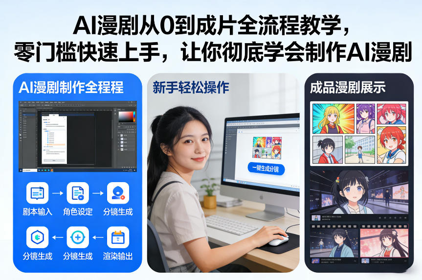 AI漫剧从0到成片全流程教学，零门槛快速上手，让你彻底学会制作AI漫剧【保姆级教程】-保成圈-山云人力,分享创业咨询_最新网络项目资源