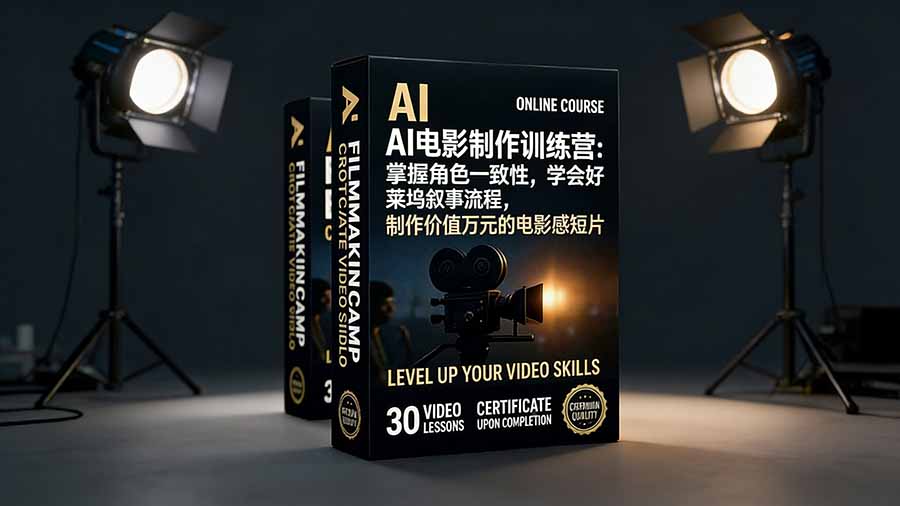 AI电影制作训练营：掌握角色一致性，学会好莱坞叙事流程，制作价值万元的电影感短片-保成圈-山云人力,分享创业咨询_最新网络项目资源
