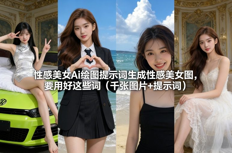 性感美女Ai绘图提示词生成性感美女图，要用好这些词(千张图片+提示词)-保成圈-山云人力,分享创业咨询_最新网络项目资源