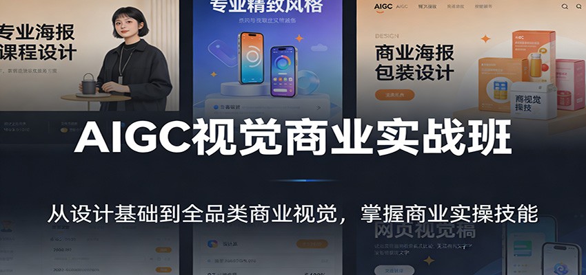 AIGC视觉商业实战班：从设计基础到全品类商业视觉，掌握商业实操技能-保成圈-山云人力,分享创业咨询_最新网络项目资源