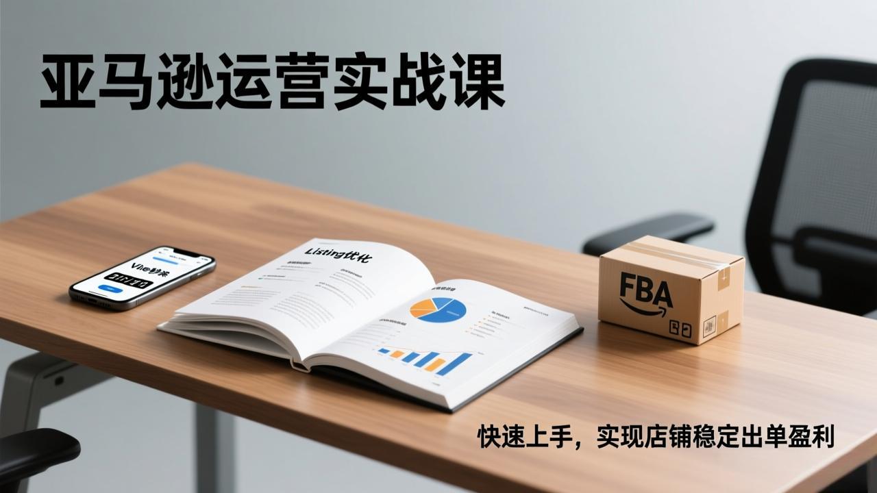 亚马逊运营实战课，Listing优化、Vine秒杀、FBA发货，快速上手，实现店铺稳定出单盈利-保成圈-山云人力,分享创业咨询_最新网络项目资源