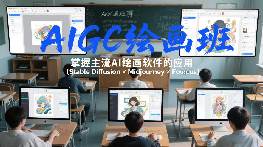 AIGC绘画班，掌握主流Ai绘画软件的应用(Stable Diffusion x Midjourney x Fooocus)-保成圈-山云人力,分享创业咨询_最新网络项目资源