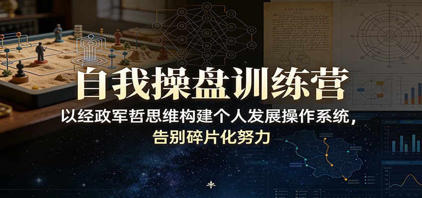 自我操盘训练营：以经政军哲思维构建个人发展操作系统，告别碎片化努力-保成圈-山云人力,分享创业咨询_最新网络项目资源