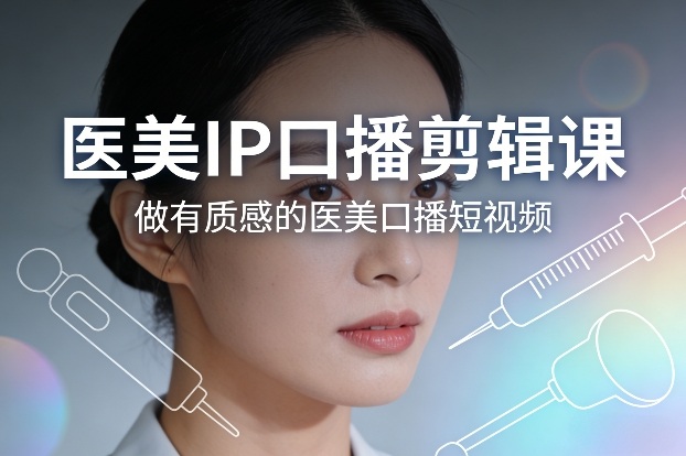 医美IP口播剪辑课，做有质感的医美口播短视频-保成圈-山云人力,分享创业咨询_最新网络项目资源
