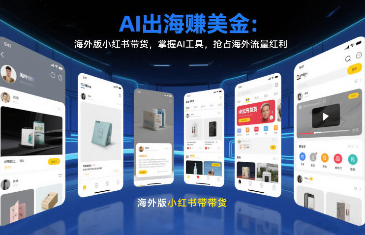 AI出海賺美金：海外版小红书带货，掌握AI工具，抢占海外流量红利(更新2026)-保成圈-山云人力,分享创业咨询_最新网络项目资源