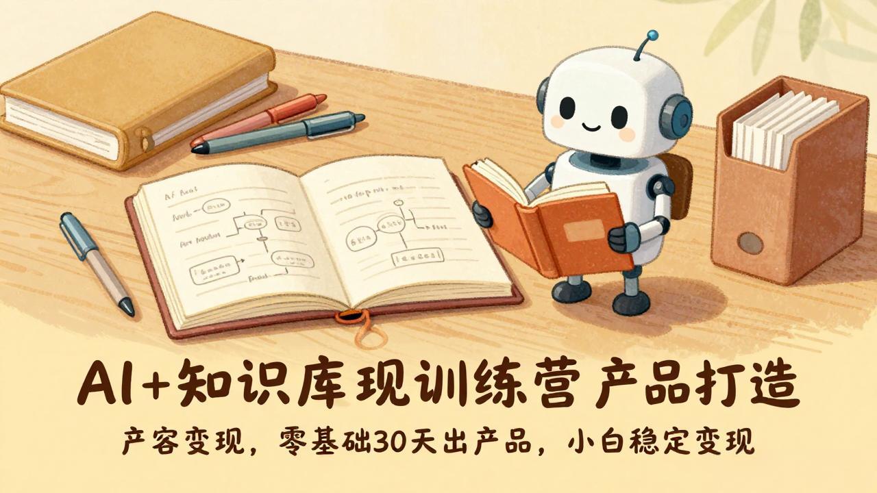 AI+知识库变现训练营，产品打造、内容创作、全平台变现，零基础30天出产品，小白稳定变现-保成圈-山云人力,分享创业咨询_最新网络项目资源