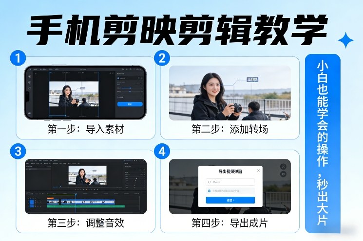 手机剪映剪辑教学，小白也能学会的操作，秒出大片-保成圈-山云人力,分享创业咨询_最新网络项目资源