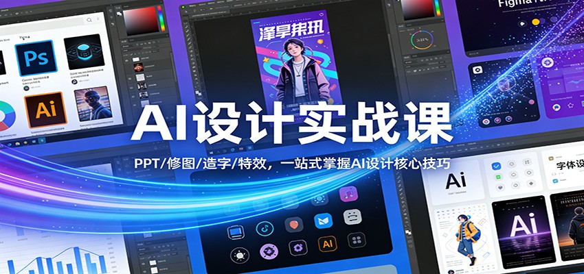 AI设计实战课：PPT/修图/造字/特效，一站式掌握AI设计核心技巧-保成圈-山云人力,分享创业咨询_最新网络项目资源