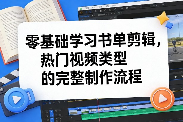 零基础学习书单剪辑，热门视频类型的完整制作流程(更新2026)-保成圈-山云人力,分享创业咨询_最新网络项目资源