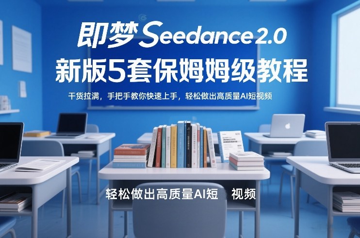 即梦Seedance2.0新版5套保姆级教程，干货拉满，手把手教你快速上手，轻松做出高质量AI短视频-保成圈-山云人力,分享创业咨询_最新网络项目资源