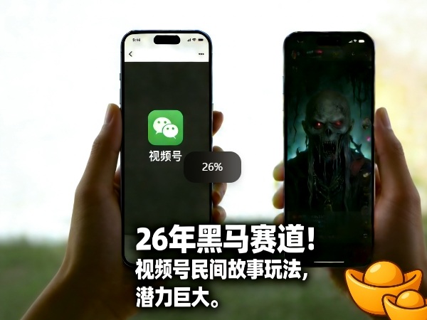 26年黑马赛道，视频号民间故事类玩法，潜力巨大，每日收益超5张-保成圈-山云人力,分享创业咨询_最新网络项目资源