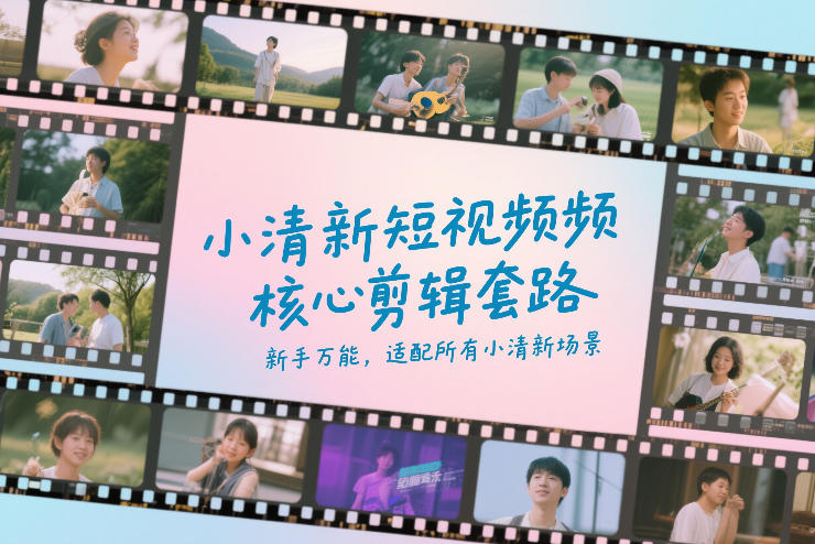 小清新短视频核心剪辑套路，新手万能，适配所有小清新场景-保成圈-山云人力,分享创业咨询_最新网络项目资源