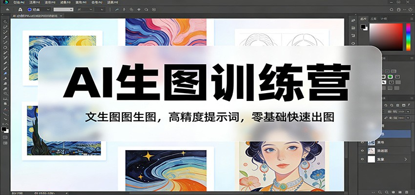 AI生图训练营：文生图图生图，高精度提示词，零基础快速出图-保成圈-山云人力,分享创业咨询_最新网络项目资源