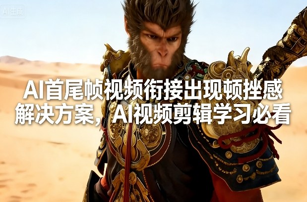 AI首尾帧视频衔接出现顿挫感解决方案，AI视频剪辑学习必看-保成圈-山云人力,分享创业咨询_最新网络项目资源