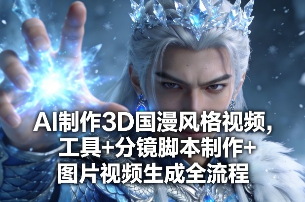 AI制作3D国漫风格视频，工具+分镜脚本制作+图片视频生成全流程-保成圈-山云人力,分享创业咨询_最新网络项目资源