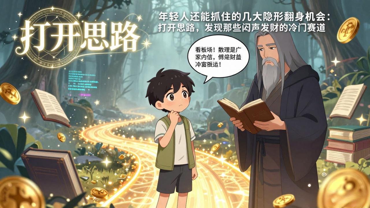 付费文1+2：年轻人还能抓住的几大隐形翻身机会：打开思路，发现那些闷声发财的冷门赛道-保成圈-山云人力,分享创业咨询_最新网络项目资源