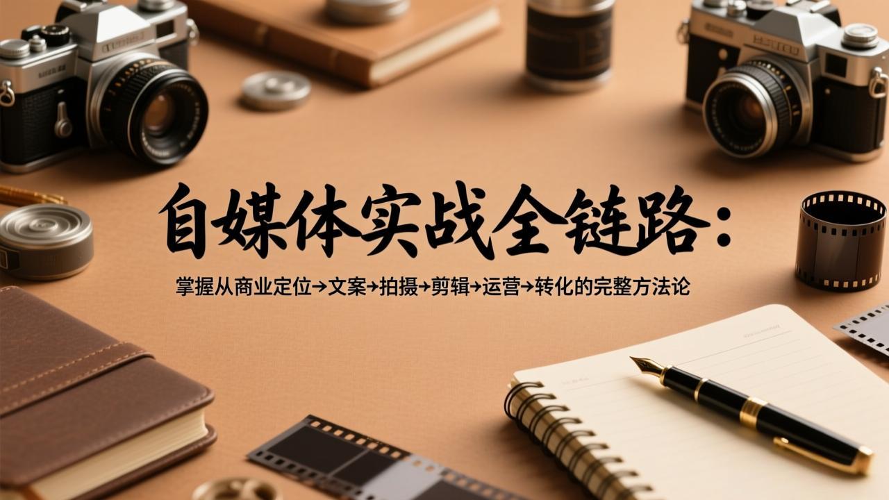 自媒体实战全链路：掌握从商业定位→文案→拍摄→剪辑→运营→转化的完整方法论-保成圈-山云人力,分享创业咨询_最新网络项目资源