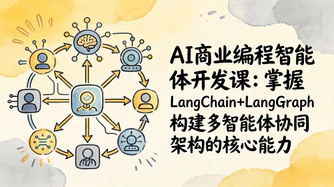 AI商业编程智能体开发课：掌握LangChain+LangGraph构建多智能体协同架构的核心能力-保成圈-山云人力,分享创业咨询_最新网络项目资源