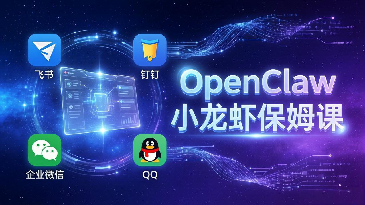 OpenClaw小龙虾保姆课： Windows/macOS/Linux/Docker全系统安装，飞书+钉钉+企业微信+QQ 全接入-保成圈-山云人力,分享创业咨询_最新网络项目资源
