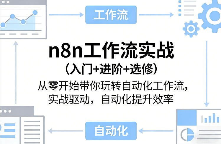 n8n工作流实战(入门+进阶+选修)从零开始带你玩转自动化工作流，实战驱动，自动化提升效率-保成圈-山云人力,分享创业咨询_最新网络项目资源