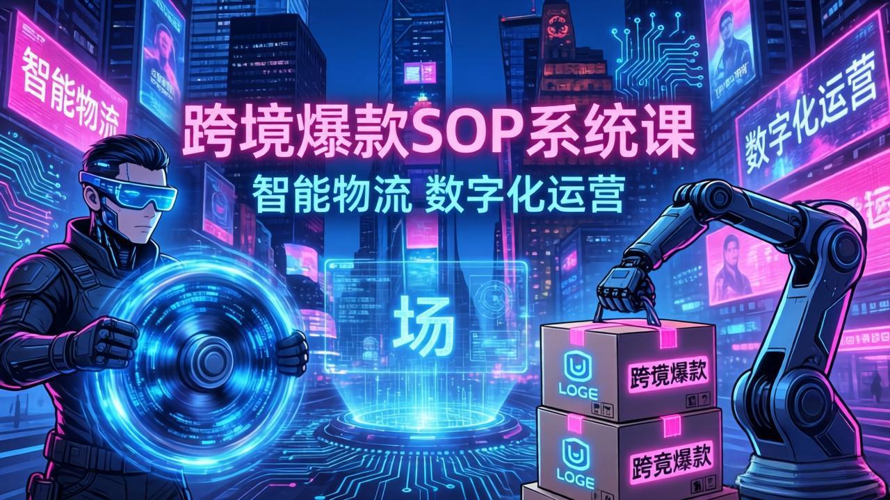 跨境爆款SOP系统课，“内容飞轮+精准投放+AI自动化”为核心，拆解“人×货×场”黄金公式-保成圈-山云人力,分享创业咨询_最新网络项目资源