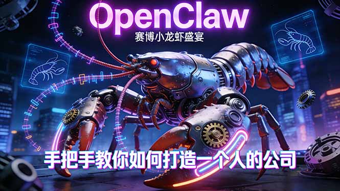 OpenClaw，小龙虾-从产品到爆款的成长之路，手把手教你如何打造一个人的公司-保成圈-山云人力,分享创业咨询_最新网络项目资源