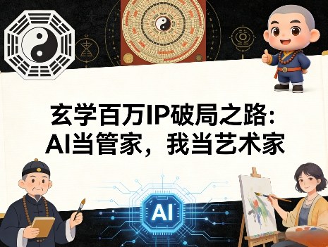 玄学百万IP破局之路：AI当管家，我当艺术家-保成圈-山云人力,分享创业咨询_最新网络项目资源