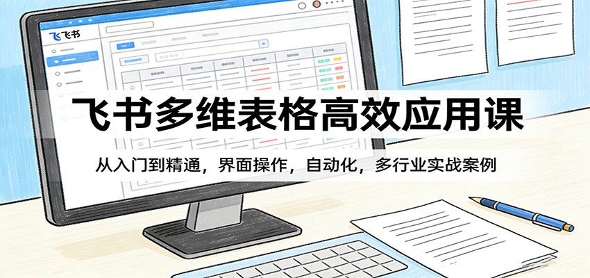 飞书多维表格高效应用课：从入门到精通，界面操作，自动化，多行业实战案例-保成圈-山云人力,分享创业咨询_最新网络项目资源