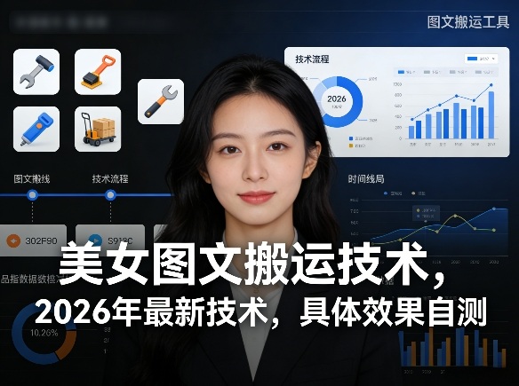 美女图文搬运技术，2026年最新技术，具体效果自测-保成圈-山云人力,分享创业咨询_最新网络项目资源